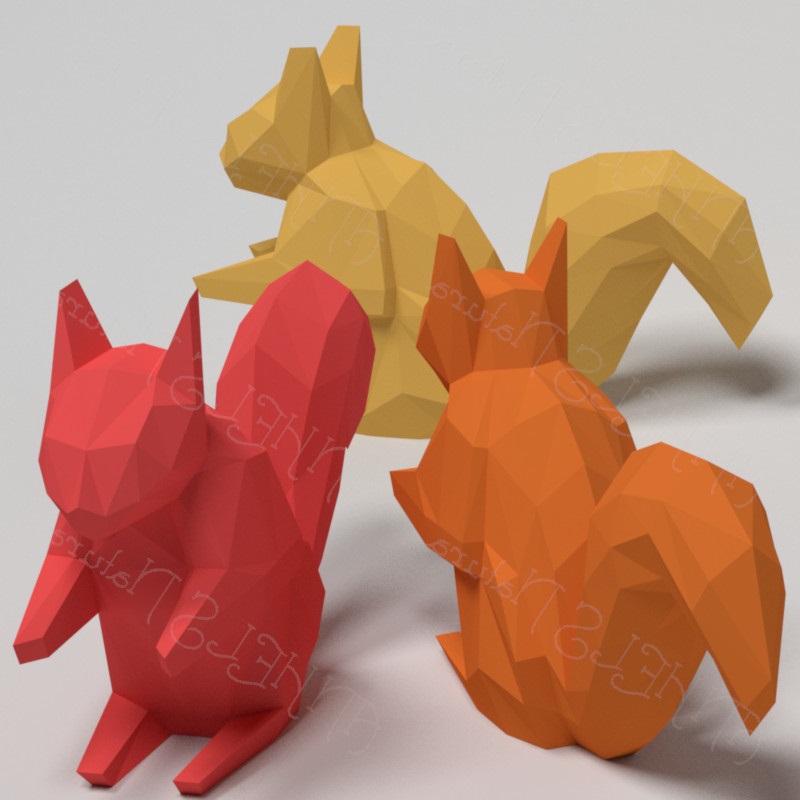 3d paper animal templates